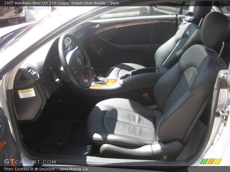 Iridium Silver Metallic / Black 2007 Mercedes-Benz CLK 350 Coupe