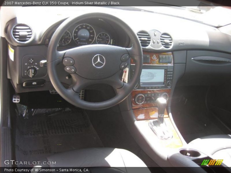 Iridium Silver Metallic / Black 2007 Mercedes-Benz CLK 350 Coupe