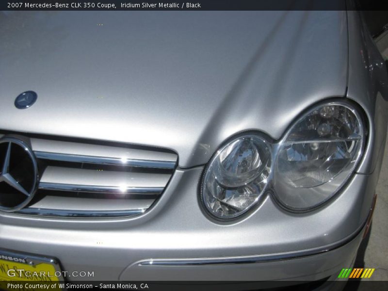 Iridium Silver Metallic / Black 2007 Mercedes-Benz CLK 350 Coupe
