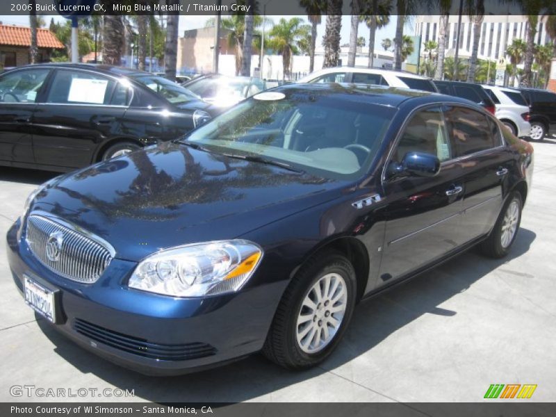 Ming Blue Metallic / Titanium Gray 2006 Buick Lucerne CX