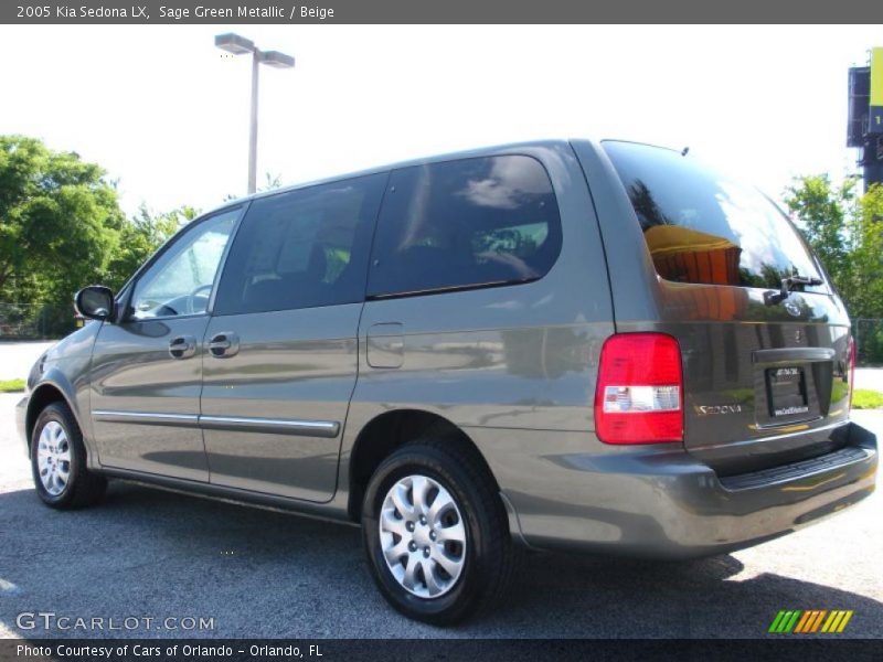 Sage Green Metallic / Beige 2005 Kia Sedona LX