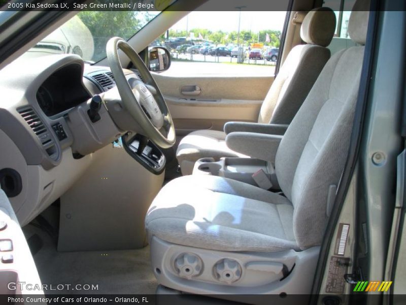 Sage Green Metallic / Beige 2005 Kia Sedona LX