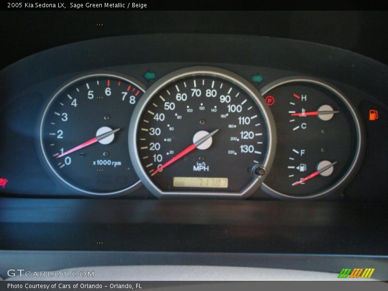 Sage Green Metallic / Beige 2005 Kia Sedona LX