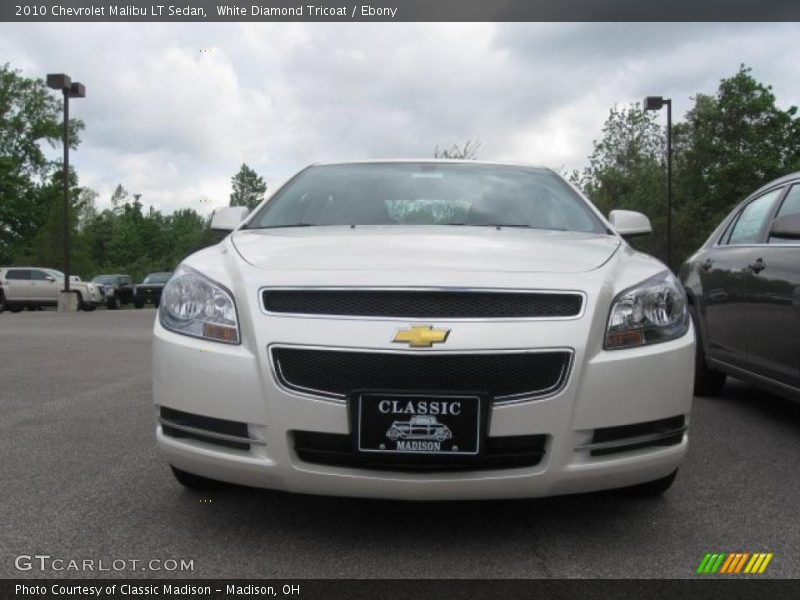 White Diamond Tricoat / Ebony 2010 Chevrolet Malibu LT Sedan