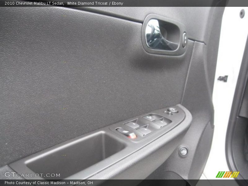 White Diamond Tricoat / Ebony 2010 Chevrolet Malibu LT Sedan
