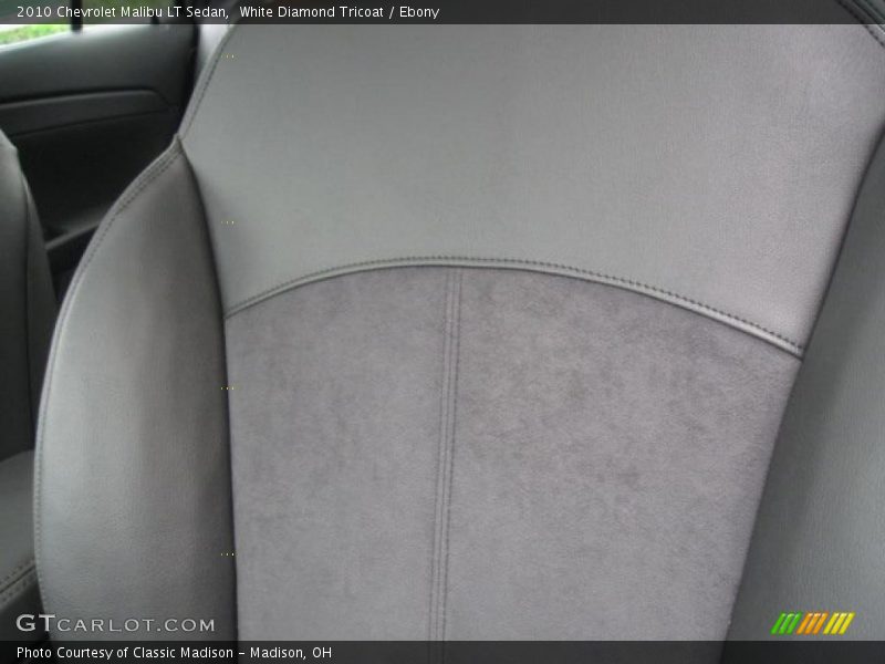 White Diamond Tricoat / Ebony 2010 Chevrolet Malibu LT Sedan
