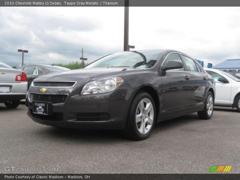 Taupe Gray Metallic / Titanium 2010 Chevrolet Malibu LS Sedan