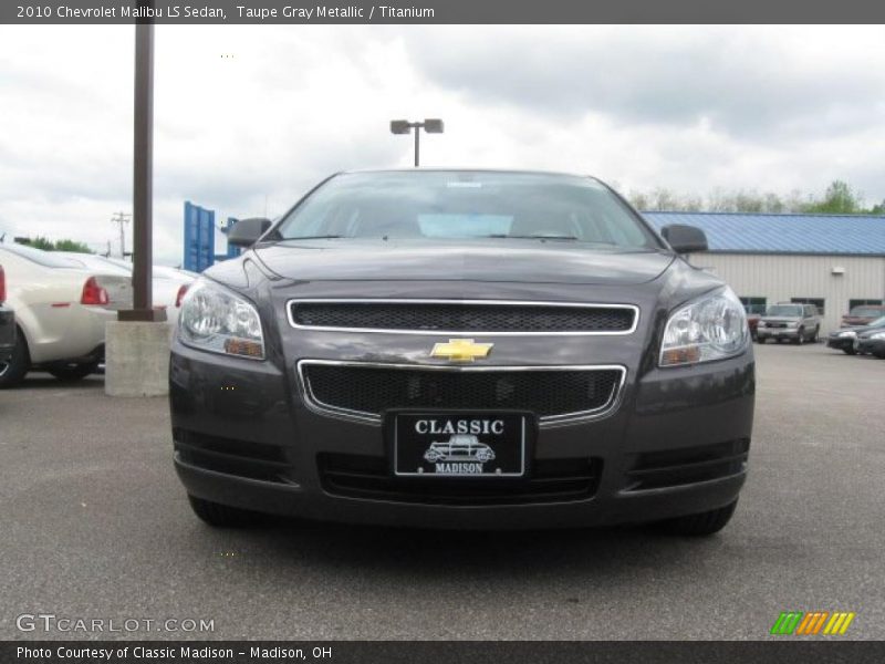 Taupe Gray Metallic / Titanium 2010 Chevrolet Malibu LS Sedan