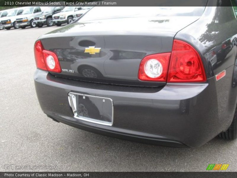 Taupe Gray Metallic / Titanium 2010 Chevrolet Malibu LS Sedan