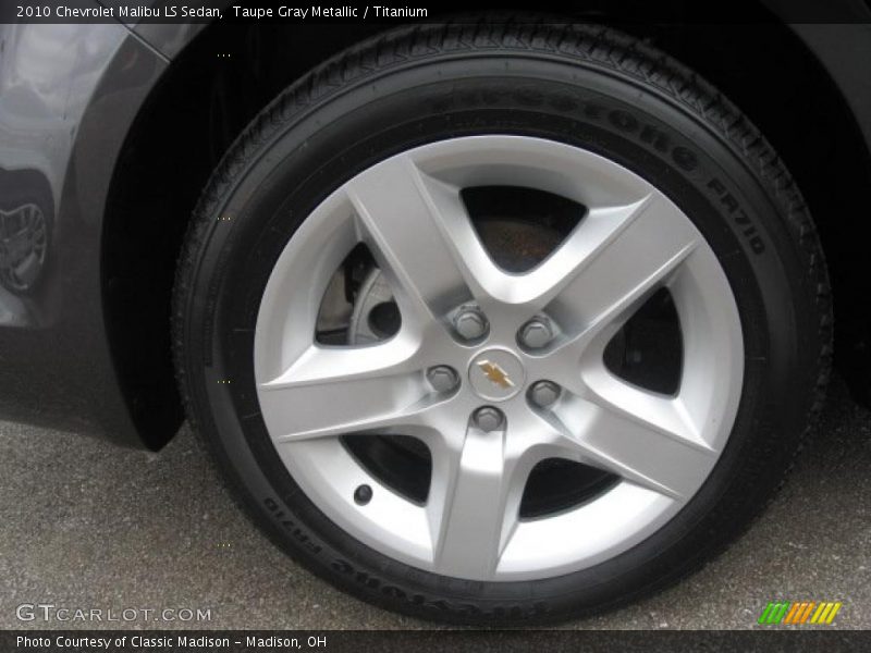 Taupe Gray Metallic / Titanium 2010 Chevrolet Malibu LS Sedan
