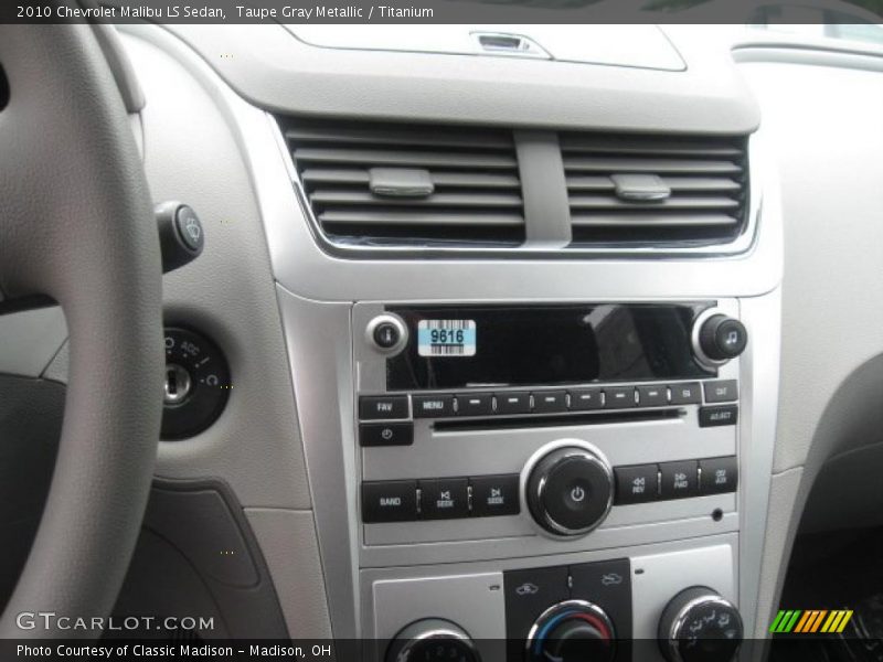 Taupe Gray Metallic / Titanium 2010 Chevrolet Malibu LS Sedan