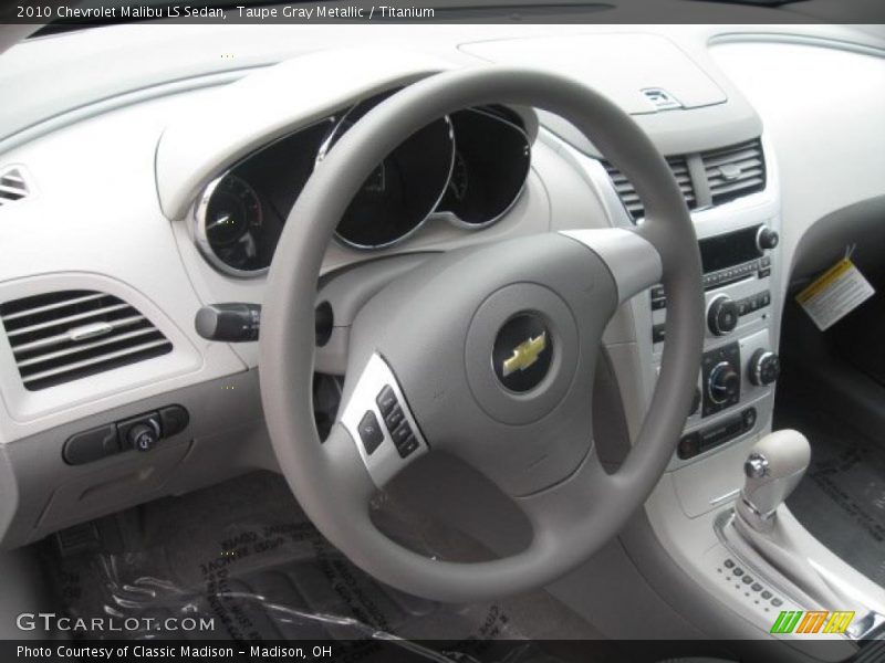 Taupe Gray Metallic / Titanium 2010 Chevrolet Malibu LS Sedan