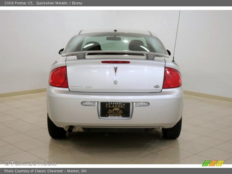 Quicksilver Metallic / Ebony 2009 Pontiac G5