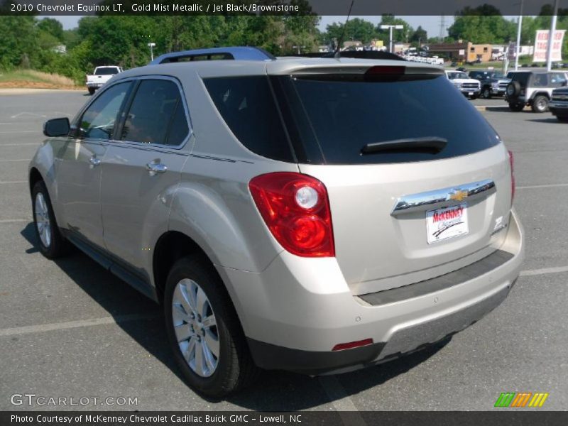 Gold Mist Metallic / Jet Black/Brownstone 2010 Chevrolet Equinox LT