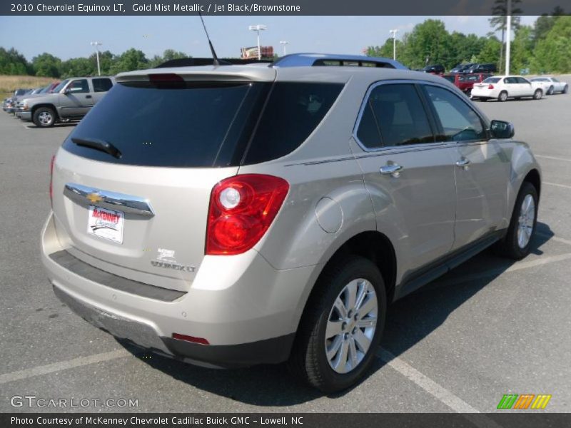 Gold Mist Metallic / Jet Black/Brownstone 2010 Chevrolet Equinox LT