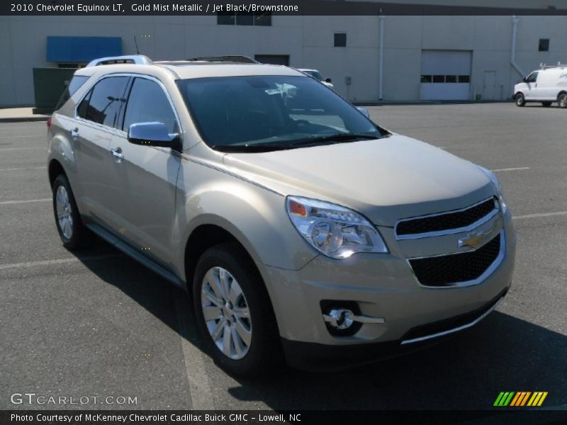 Gold Mist Metallic / Jet Black/Brownstone 2010 Chevrolet Equinox LT