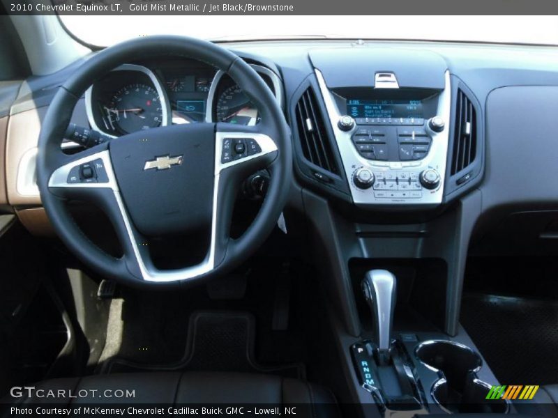Gold Mist Metallic / Jet Black/Brownstone 2010 Chevrolet Equinox LT