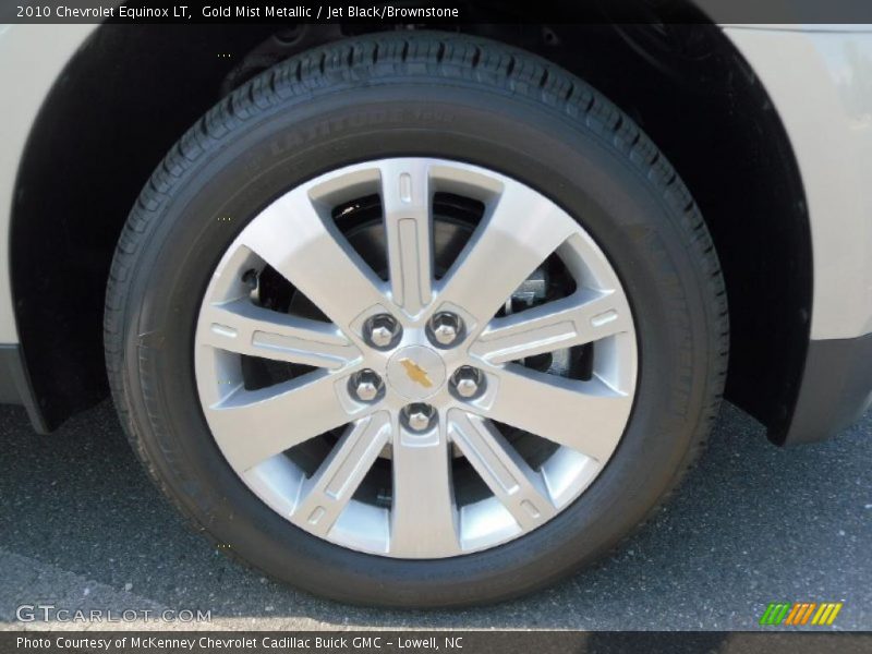 Gold Mist Metallic / Jet Black/Brownstone 2010 Chevrolet Equinox LT