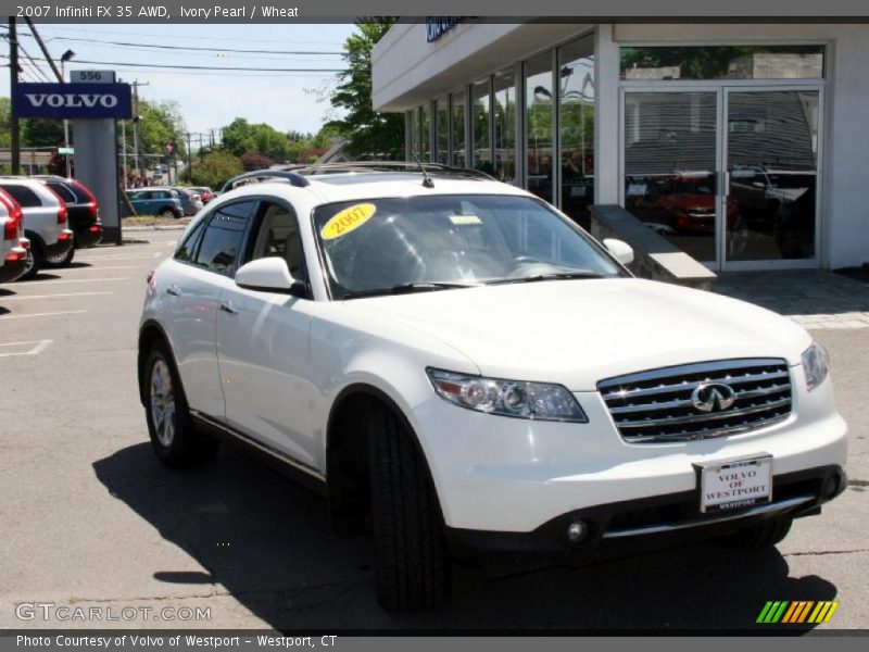 Ivory Pearl / Wheat 2007 Infiniti FX 35 AWD