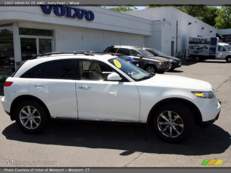Ivory Pearl / Wheat 2007 Infiniti FX 35 AWD