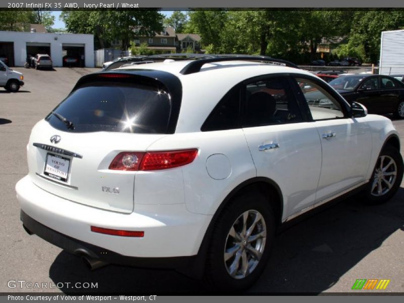Ivory Pearl / Wheat 2007 Infiniti FX 35 AWD
