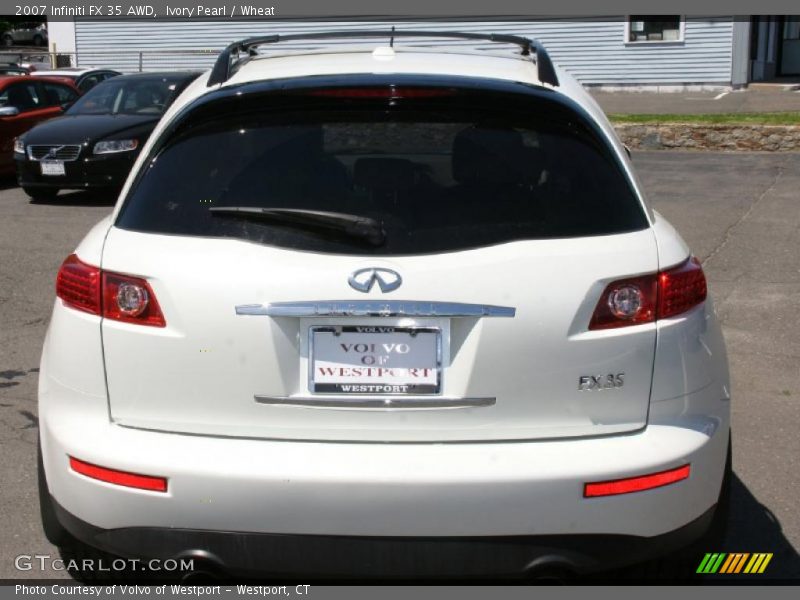 Ivory Pearl / Wheat 2007 Infiniti FX 35 AWD