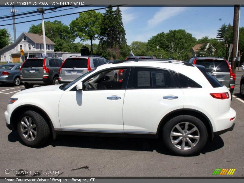 Ivory Pearl / Wheat 2007 Infiniti FX 35 AWD