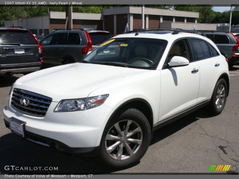 Ivory Pearl / Wheat 2007 Infiniti FX 35 AWD