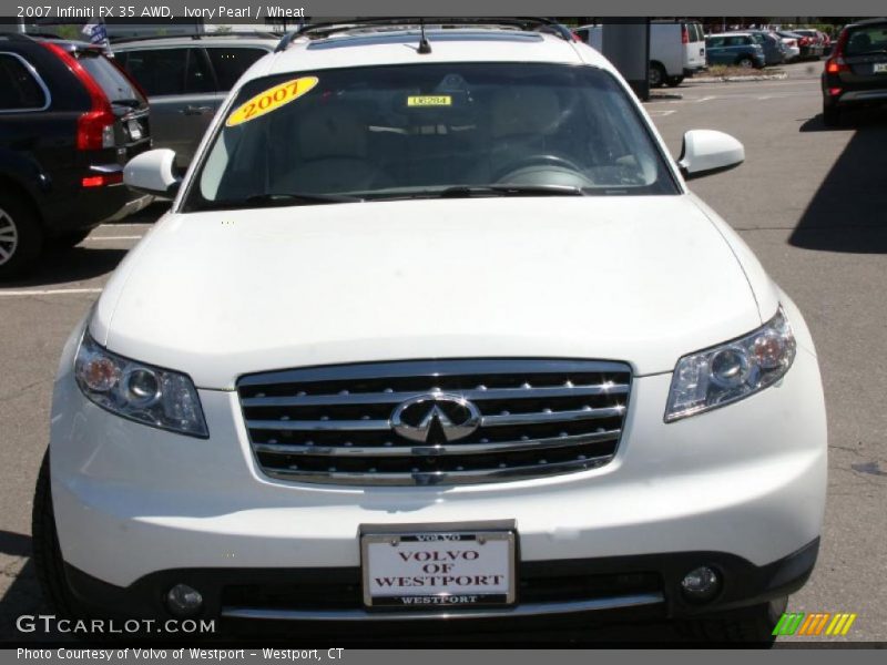 Ivory Pearl / Wheat 2007 Infiniti FX 35 AWD