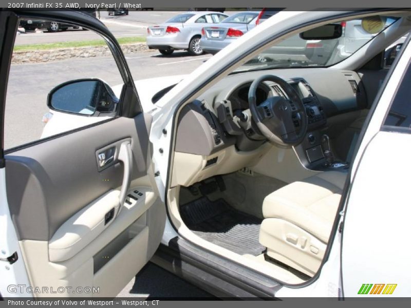 Ivory Pearl / Wheat 2007 Infiniti FX 35 AWD