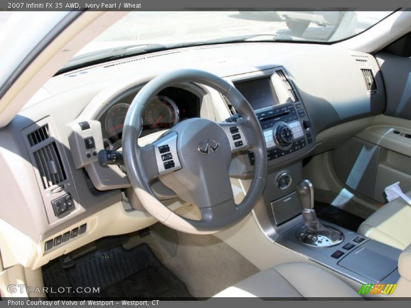 Ivory Pearl / Wheat 2007 Infiniti FX 35 AWD