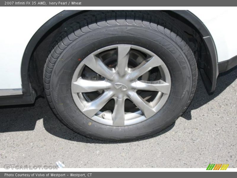 Ivory Pearl / Wheat 2007 Infiniti FX 35 AWD