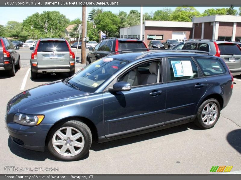 Barrents Blue Metallic / Dark Beige/Quartz 2007 Volvo V50 2.4i