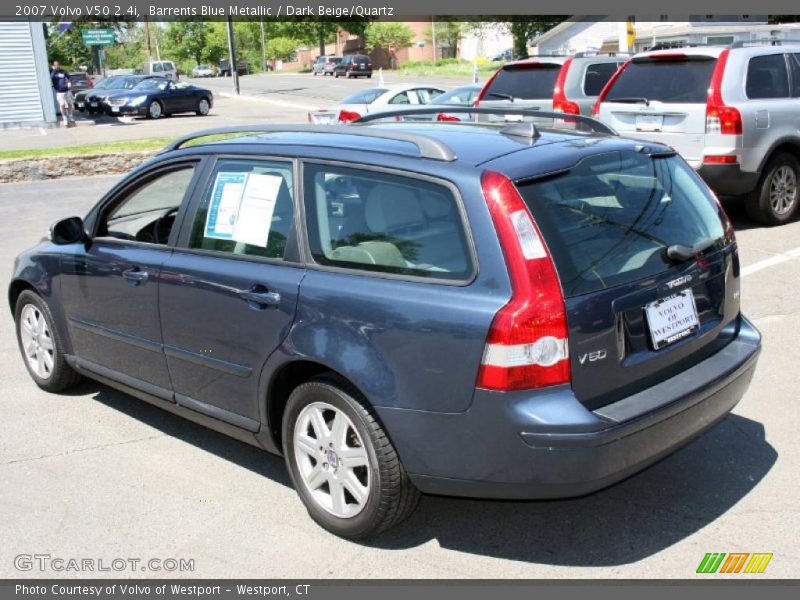 Barrents Blue Metallic / Dark Beige/Quartz 2007 Volvo V50 2.4i