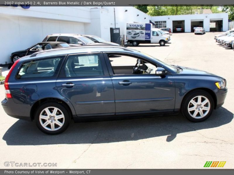 Barrents Blue Metallic / Dark Beige/Quartz 2007 Volvo V50 2.4i