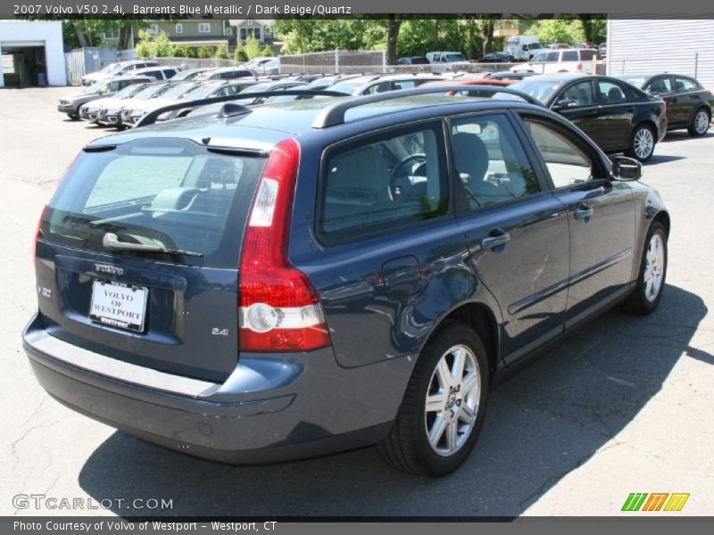 Barrents Blue Metallic / Dark Beige/Quartz 2007 Volvo V50 2.4i