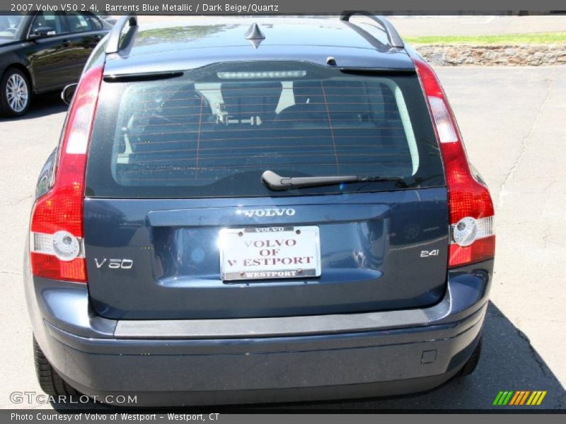Barrents Blue Metallic / Dark Beige/Quartz 2007 Volvo V50 2.4i