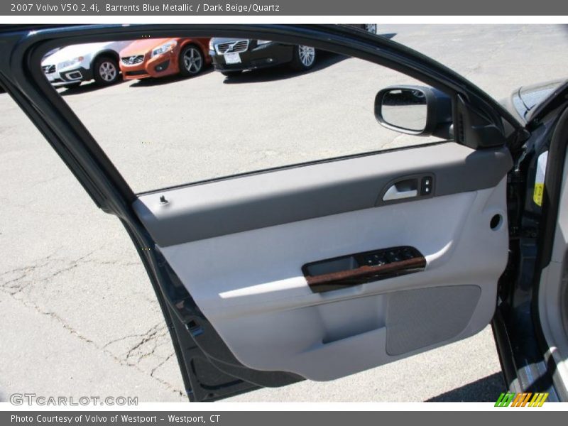 Barrents Blue Metallic / Dark Beige/Quartz 2007 Volvo V50 2.4i