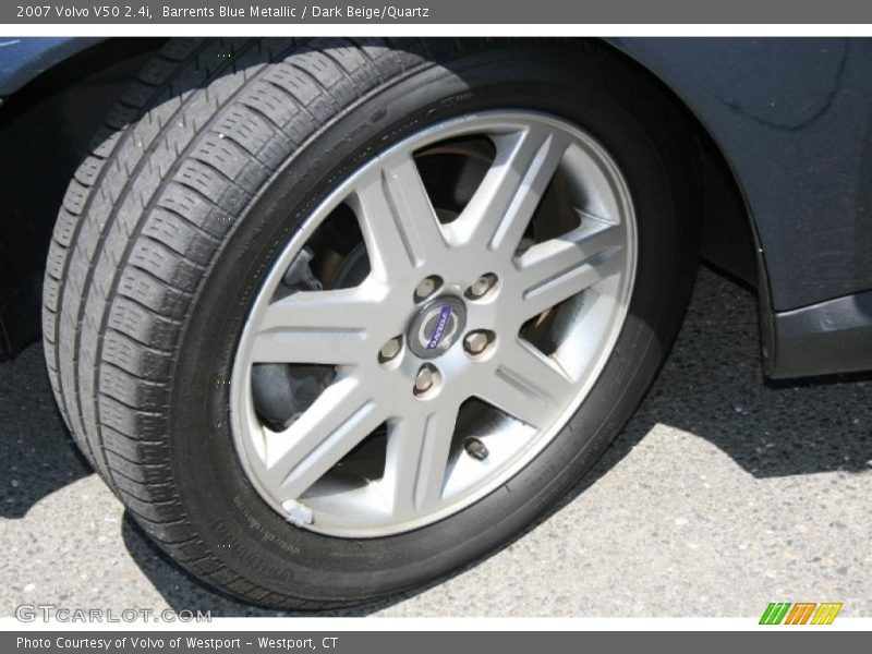 Barrents Blue Metallic / Dark Beige/Quartz 2007 Volvo V50 2.4i