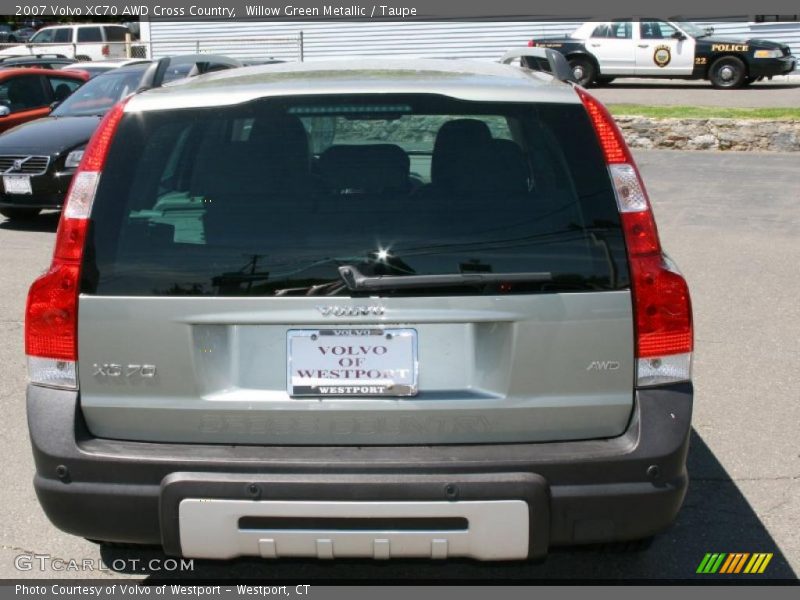 Willow Green Metallic / Taupe 2007 Volvo XC70 AWD Cross Country