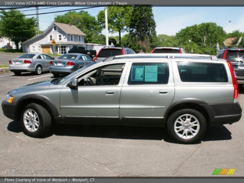 Willow Green Metallic / Taupe 2007 Volvo XC70 AWD Cross Country