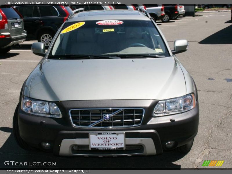 Willow Green Metallic / Taupe 2007 Volvo XC70 AWD Cross Country