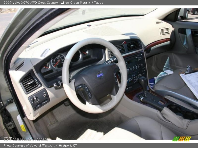 Willow Green Metallic / Taupe 2007 Volvo XC70 AWD Cross Country