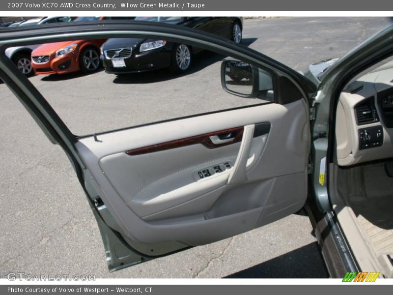 Willow Green Metallic / Taupe 2007 Volvo XC70 AWD Cross Country