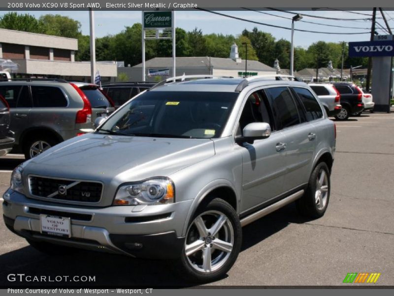 Electric Silver Metallic / Graphite 2008 Volvo XC90 V8 Sport AWD