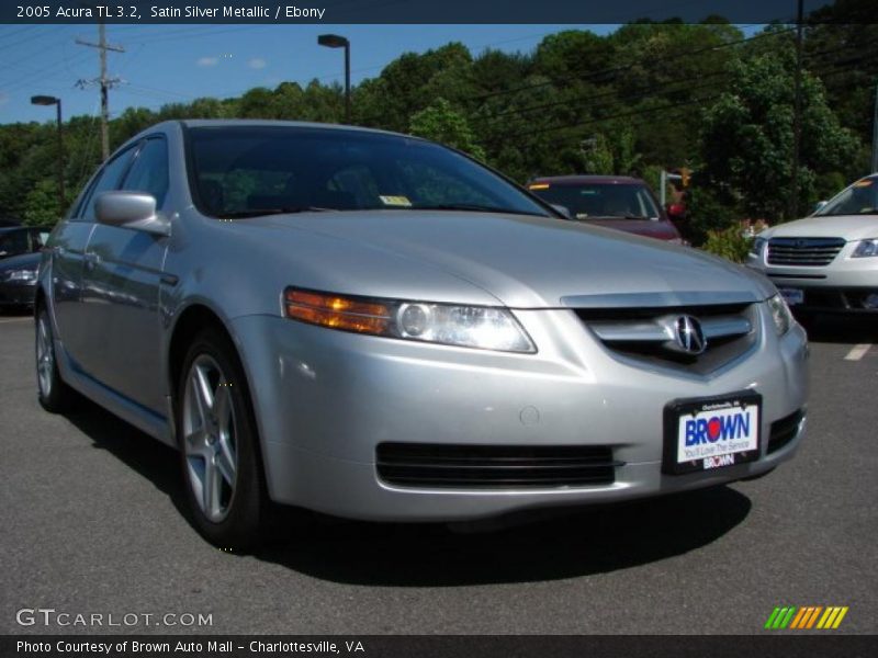 Satin Silver Metallic / Ebony 2005 Acura TL 3.2
