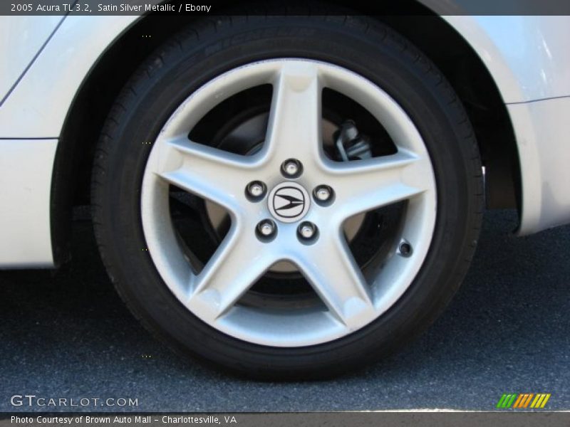 Satin Silver Metallic / Ebony 2005 Acura TL 3.2