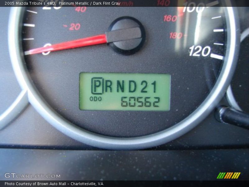 Platinum Metallic / Dark Flint Gray 2005 Mazda Tribute s 4WD