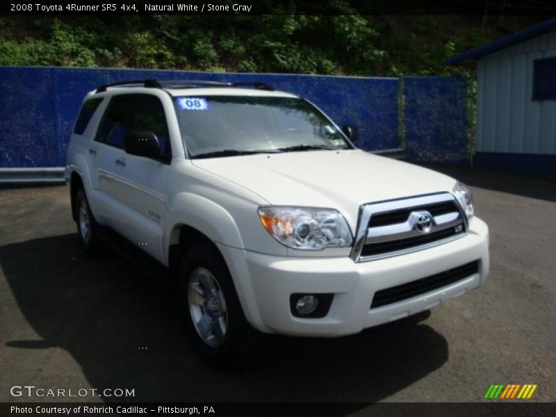 Natural White / Stone Gray 2008 Toyota 4Runner SR5 4x4