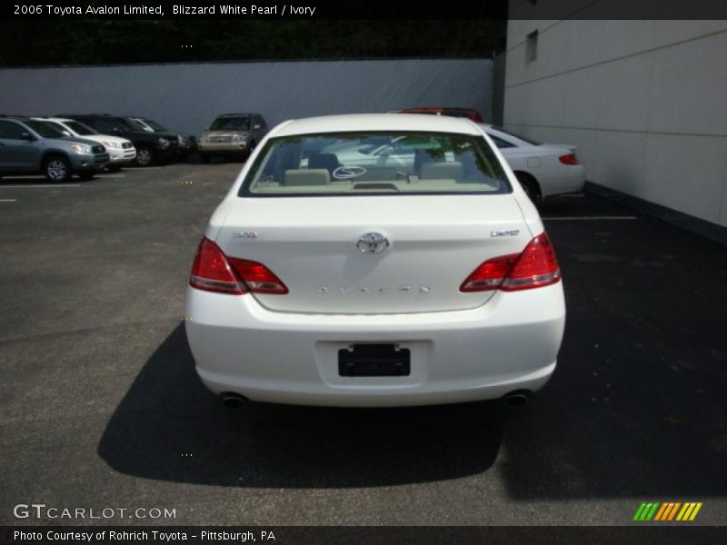 Blizzard White Pearl / Ivory 2006 Toyota Avalon Limited